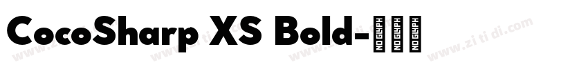 CocoSharp XS Bold字体转换